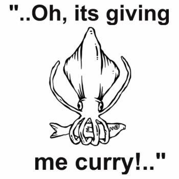White ..Oh Its Giving me Curry! Design